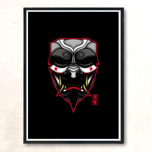 Oni Vendetta Modern Poster Print