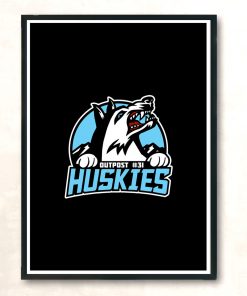 Outpos 31 Huskies Modern Poster Print