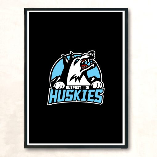 Outpos 31 Huskies Modern Poster Print