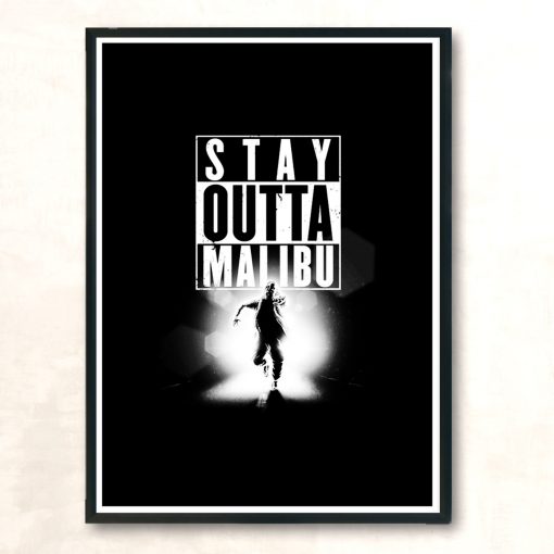 Outta Malibu Modern Poster Print