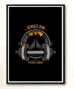 Overgym Heros Training Modern Poster Print