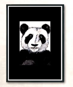 Papa Panda Mug Shot Modern Poster Print