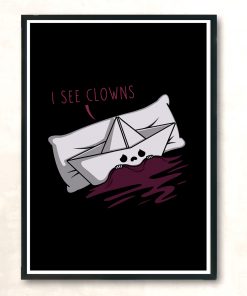 Paper Boat Modern Poster Print