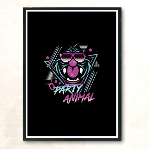 Party Animal Modern Poster Print