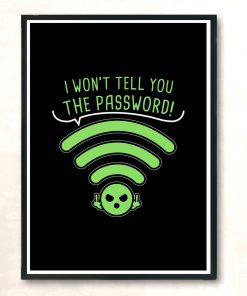 Password Modern Poster Print