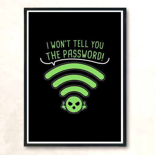 Password Modern Poster Print