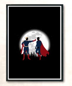 Patriota Vs Superhombre Modern Poster Print