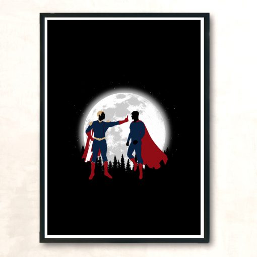 Patriota Vs Superhombre Modern Poster Print