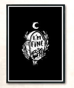 Perfectly Fine Modern Poster Print