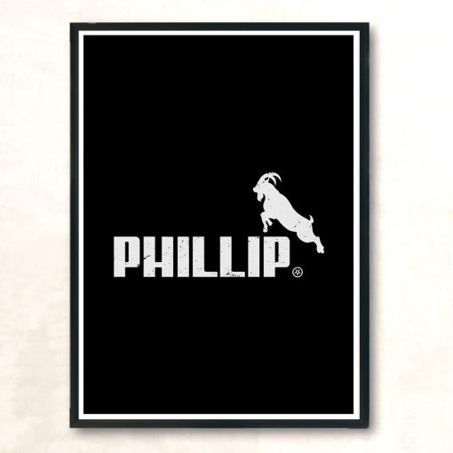 Phillip Logo Modern Poster Print