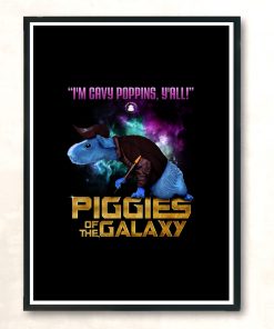 Piggies Of The Galaxy Cavy Poppins Modern Poster Print