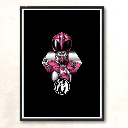 Pink Ranger Modern Poster Print