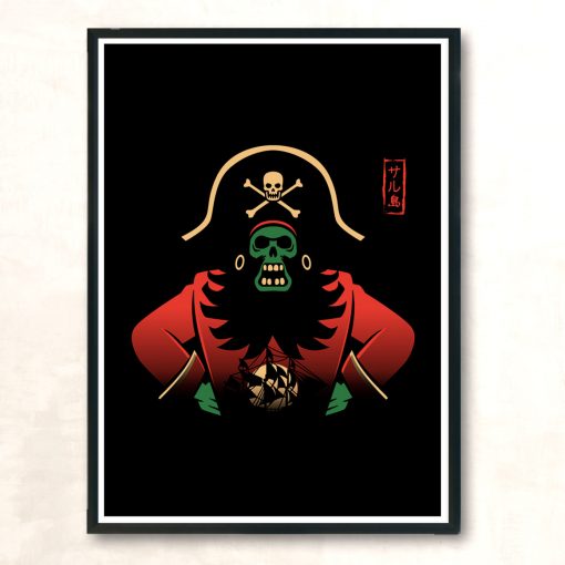 Pirate Island Modern Poster Print