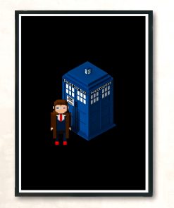 Pixel Who Modern Poster Print