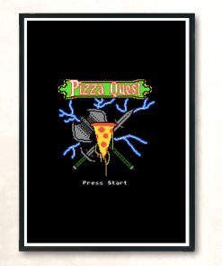 Pizza Quest Modern Poster Print