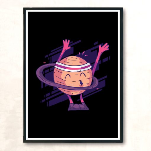 Planet Hula Hoop Modern Poster Print