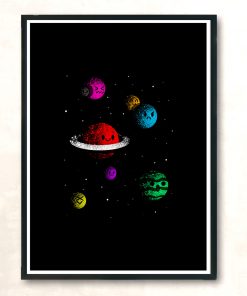 Planets Modern Poster Print