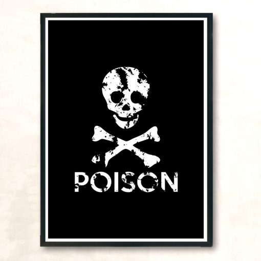 Poison Sign Modern Poster Print