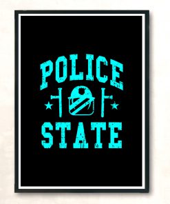 Police State Universaty Modern Poster Print