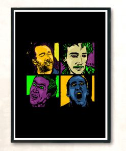 Pop Cage V2 Modern Poster Print