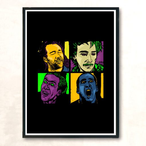 Pop Cage V2 Modern Poster Print