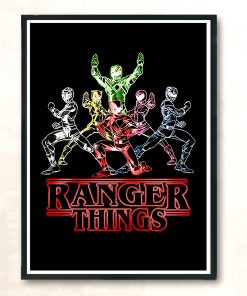 Power Ranger Things Huge Wall Poster