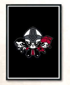 Powerpuff Papas Ghost Goth Modern Poster Print