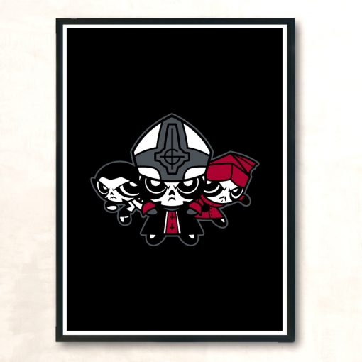 Powerpuff Papas Ghost Goth Modern Poster Print