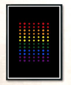 Pride Dice Modern Poster Print