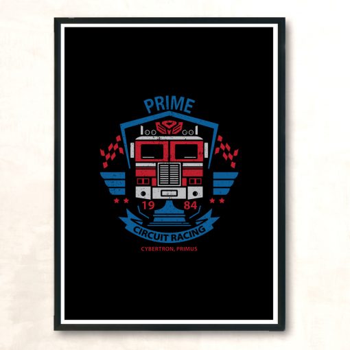 Prime Circuit Racing Modern Poster Print