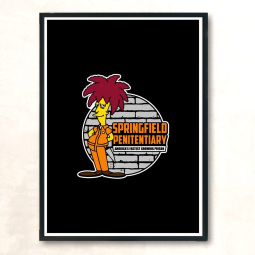 Prison Logo Modern Poster Print