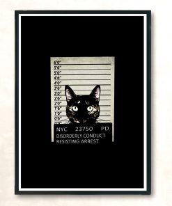 Prisoner Cat Modern Poster Print