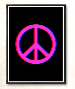 Psychedelic Peace Modern Poster Print