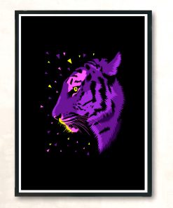 Psychedelic Tiger Modern Poster Print