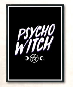 Psycho Witch Modern Poster Print