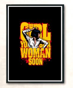 Pulp Girl Modern Poster Print