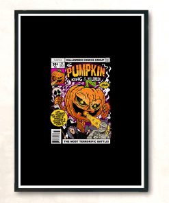 Pumpkin King Of The Halloween Modern Poster Print