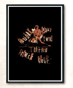 Punk 1234 Modern Poster Print