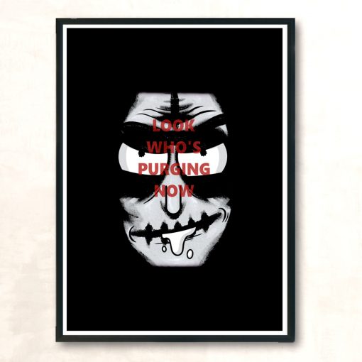 Purging Now Modern Poster Print