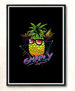 Rad Pineapple Modern Poster Print