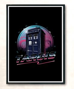 Rad Tardis Modern Poster Print