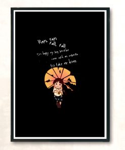 Rain Rain Fall Fall Modern Poster Print