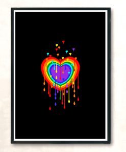 Rainbow Love Modern Poster Print