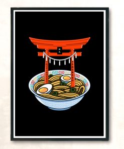 Ramen Torii Modern Poster Print