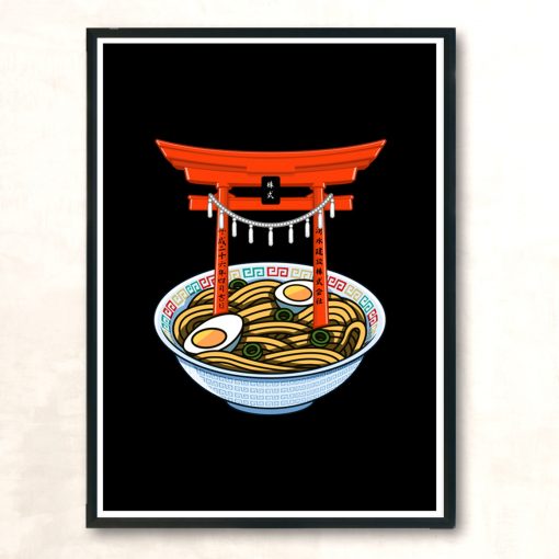 Ramen Torii Modern Poster Print