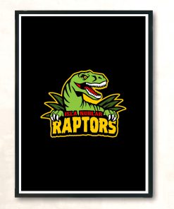 Raptors Mascot Modern Poster Print