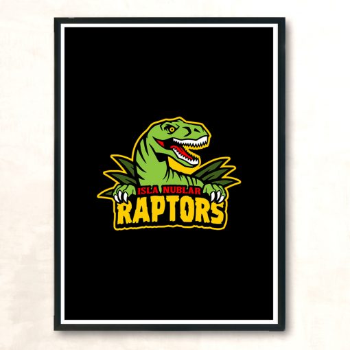 Raptors Mascot Modern Poster Print