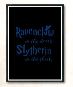 Ravenclaw In The Streets Blue Modern Poster Print