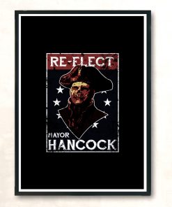 Re Elect Mayor Hancock Modern Poster Print