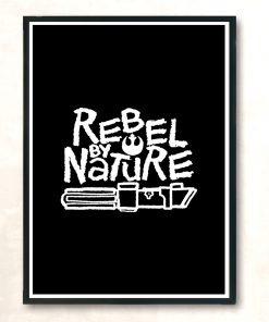 Rebel By Nature Modern Poster Print